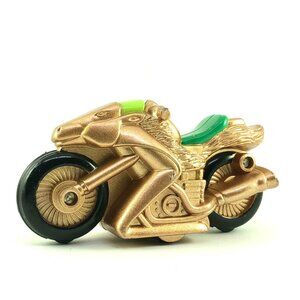 Wendys Sonic Cycles Toy Pull Back Vehicle Gold 1996 Vintage Sega Promo Fast Food